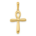 14k Ankh Cross Pendant, 32 x 17 mm