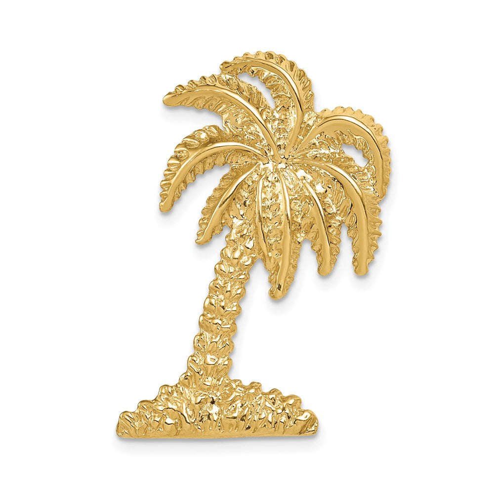 14k Large Palm Tree Omega Slide, 35 x 21.5 mm