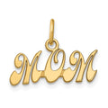 14k MOM Charm, 18 x 19 mm