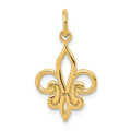 14k Fleur De Lis Charm, 22 x 12 mm