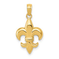 14k Small Fleur-De-Lis Pendant, 20 x 10 mm