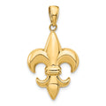 14k Medium Fleur-De-Lis Pendant, 30 x 18 mm