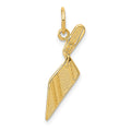 14k Brick Trowel Charm, 25 x 15 mm