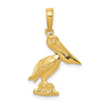 14k Pelican Pendant, 24 x 15 mm