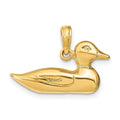 14k Mallard Charm, 16 x 22 mm