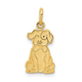 14k Puppy Charm, 21 x 10 mm