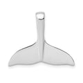 14k White Gold Whale Tail Slide, 18 x 23 mm