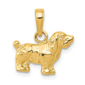 14k Cocker Spaniel Dog Pendant, 14 x 15 mm