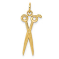 14k Scissors Charm, 28 x 12 mm