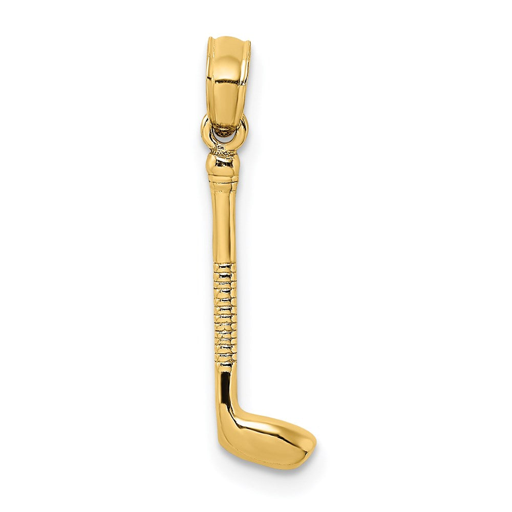 14k 3-D Golf Club Charm, 16.3 x 5.1 mm