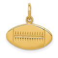 14k Football Charm, 15 x 16 mm