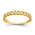 14k Chain Link Band Ring, Size 7