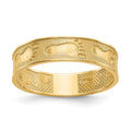 14K Footprints In The Sand Ring, Size 6