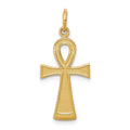 14k Ankh Cross Charm, 26 x 12 mm
