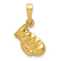 14k Boxing Glove Pendant, 21 x 13.16 mm