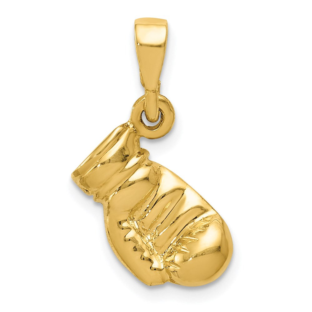 14k Boxing Glove Pendant, 21 x 13.16 mm