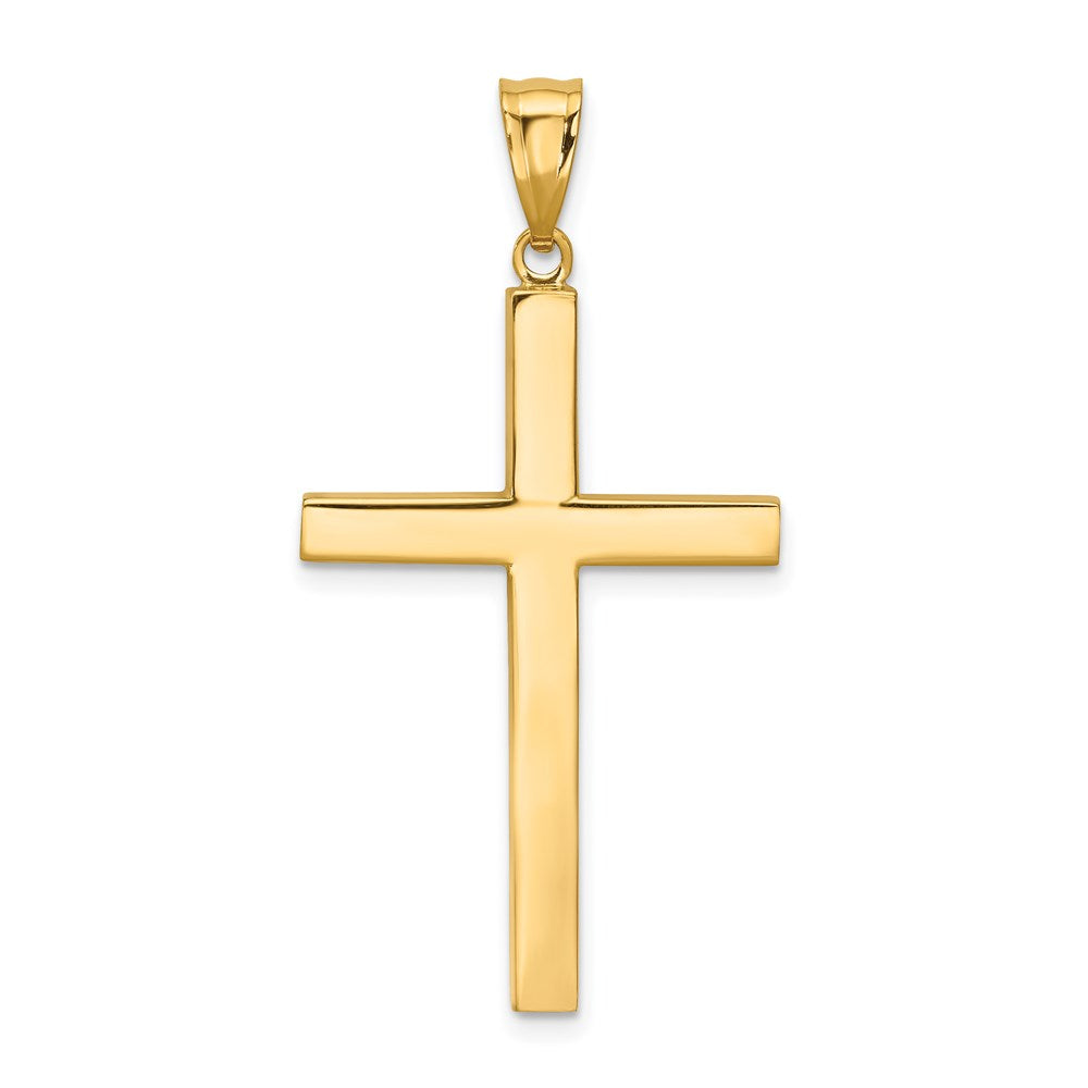 14K Latin Cross Pendant, 40 x 21 mm