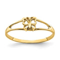 14K Mini Butterfly Ring, Size 7