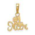 14k #1 MOM Charm, 15 x 15 mm