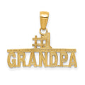 14k #1 GRANDPA Pendant, 18 x 24 mm