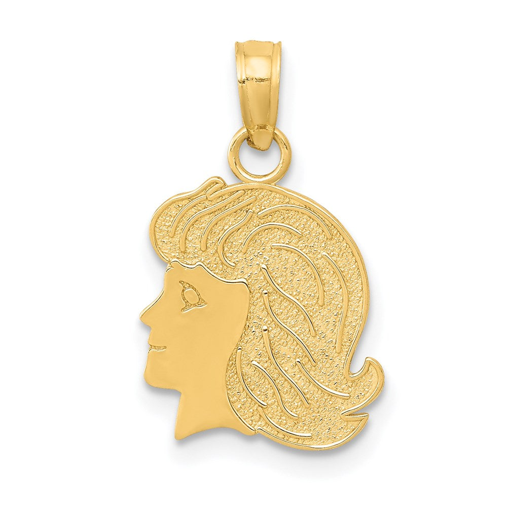 14k Girl Charm, 17 x 12 mm