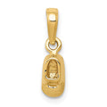 14k  3-D Baby Shoe Charm, 15 x 5 mm