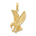 14k Eagle Charm, 25 x 16 mm