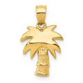 14k Palm Tree, 15 x 12 mm