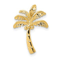 14k Palm Tree Chain Slide, 20 x 13 mm