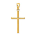 14k Cross Pendant, 25 x 14 mm
