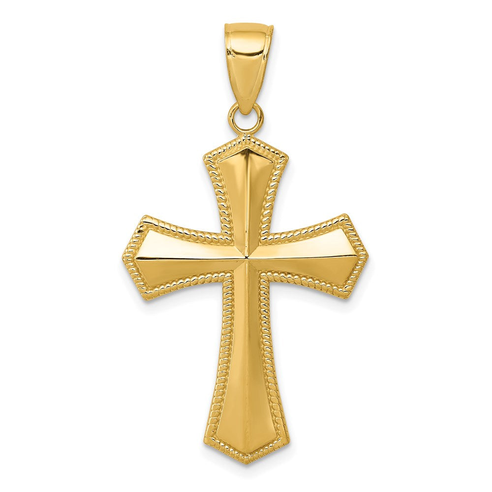 14k Passion Cross Pendant, 29 x 20 mm