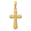 14k Passion Cross Pendant, 17.25 x 12 mm