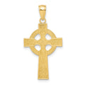 14k Celtic Cross Pendant, 32.6 x 17 mm