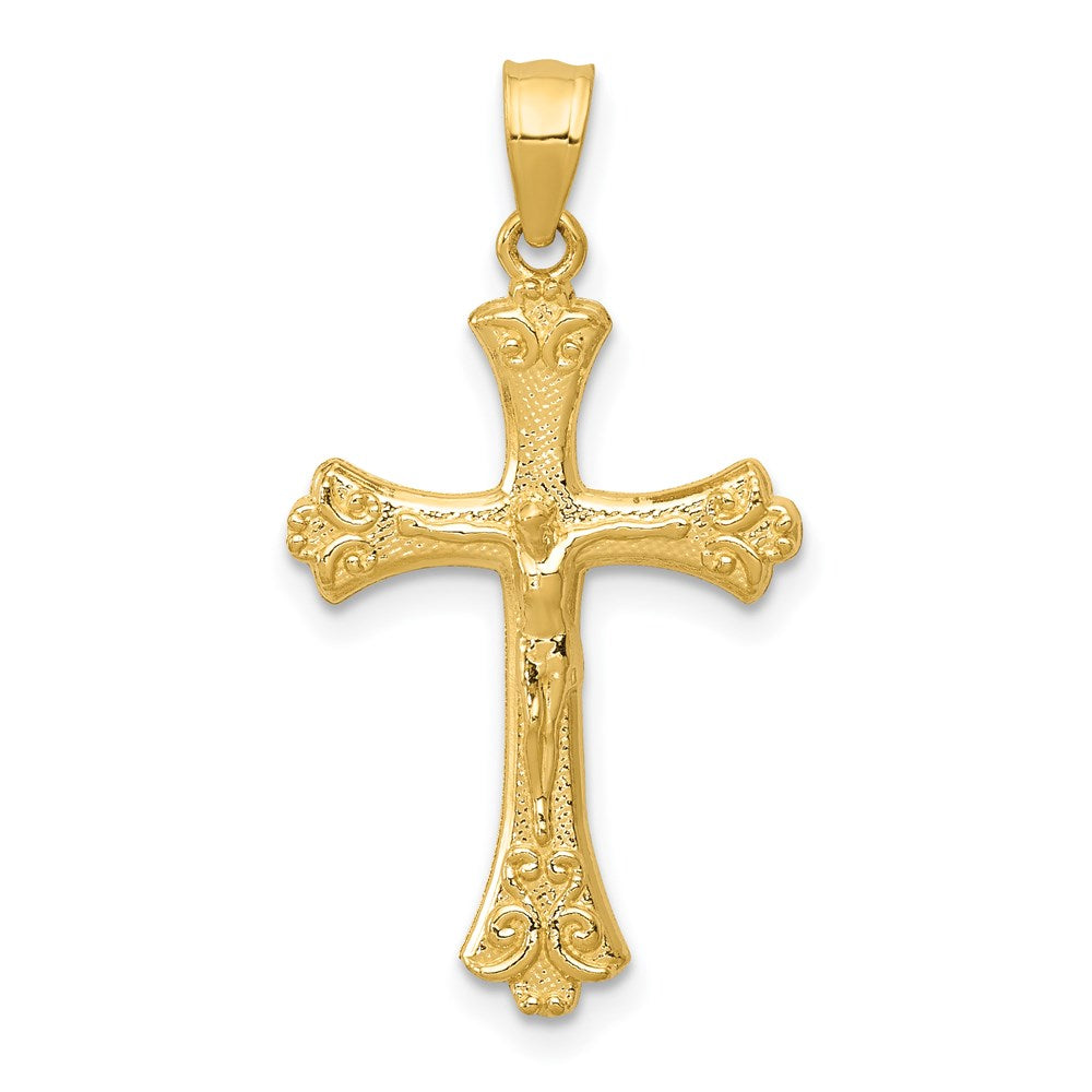 14k Crucifix Pendant, 29 x 16 mm