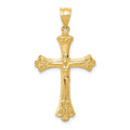 14k Crucifix Pendant, 36 x 20 mm
