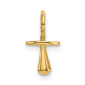 14K Gold Polished 3-D Pacifier Charm, 16 x 7 mm