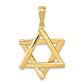 14K Star of David Pendant, 39 x 24 mm
