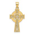 14k Celtic Cross Pendant, 26 x 13 mm