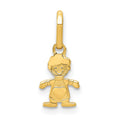 14k Polished Little Boy Pendant, 17 x 7 mm