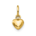 14K Polished 3-D Puffed Heart Charm, 12 x 6 mm, 0.88 g - ID5S9K7938L7