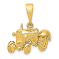 14k Tractor Pendant, 22 x 20 mm