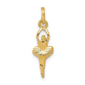 14k Polished Ballerina Charm, 20 x 6 mm