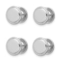 Kelly Waters Rhodium-plated Polished Beaded Four Piece Tuxedo Studs Set