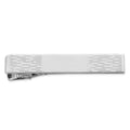 Kelly Waters Rhodium-plated Patterned Engravable Tie Bar