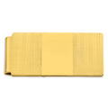 Gold-Plated Kelly Waters Hinged Engravable Grooved Money Clip