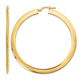 14K Polished Hoop Earrings, 55 x 53 mm
