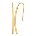 14K Polished Dangle Bar Earrings, 48 x 1.5 mm