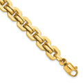 14K Men's Polished Fancy Link Bracelet, 8.5 x 9.76 mm