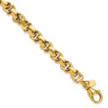 14K Polished Link Bracelet, 7.5 x 6.3 mm