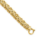 14K Polished Fancy Link 7.5 inch Bracelet, 7.5 mm, 16.47 g